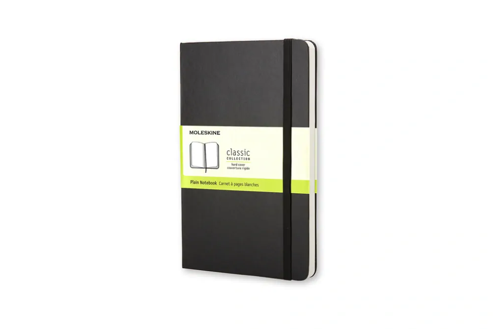 Zápisník Moleskine tvrdý čistý černý L