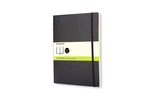 Zápisník Moleskine měkký čistý černý XL