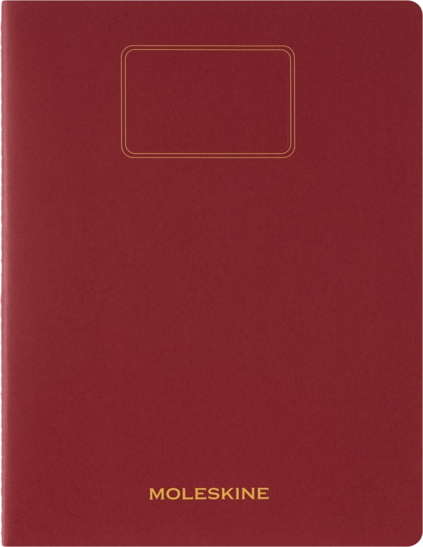 Sešit Moleskine Student Cahier 1 ks čistý červený XXL