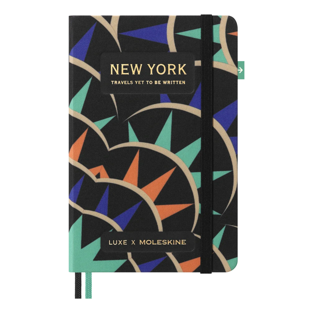 Zápisník Moleskine LUXE New York čistý/linkovaný tvrdý S