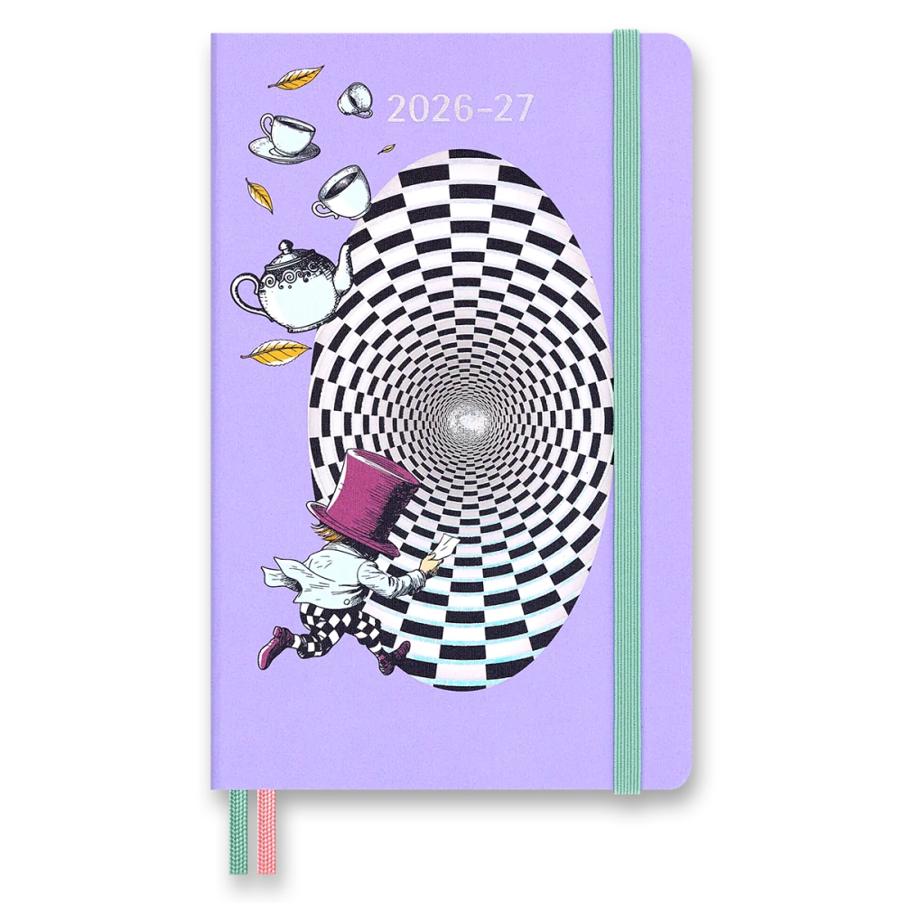 18měsíční týdenní diář Moleskine 2026-2027 Alice in Wonderland L