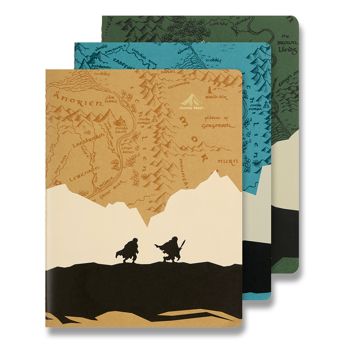 The Lord of the Rings sešity Moleskine Cahier 3ks linkované XL