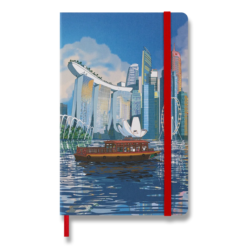 I Am Singapore zápisník Moleskine linkovaný tvrdý L