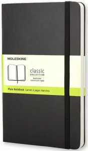 Zápisník Moleskine tvrdý čistý černý L