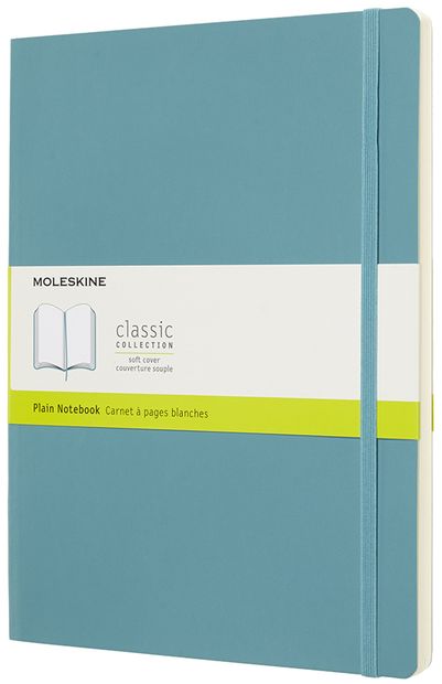 Zápisník Moleskine měkký čistý modrozelený XL