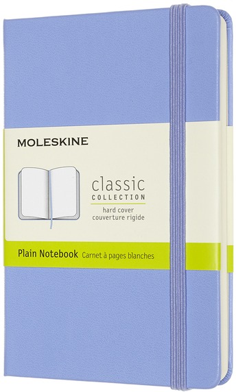 Zápisník Moleskine tvrdý čistý světle modrý S