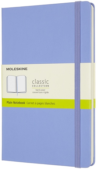Zápisník Moleskine tvrdý čistý světle modrý L