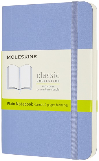 Zápisník Moleskine měkký čistý světle modrý S