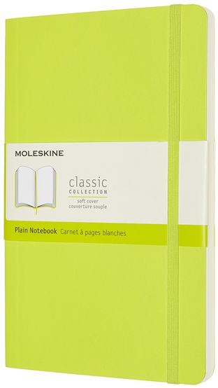 Zápisník Moleskine měkký čistý žlutozelený L