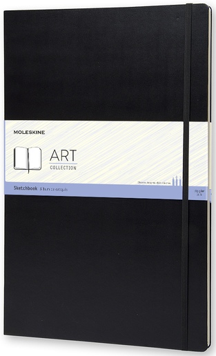 Skicář Moleskine tvrdý černý A3