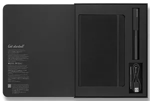 Smart writing set- Smart pen 3 + Smart zápisník linkovaný černý L
