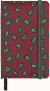 Silk zápisník Moleskine čistý bordeaux vínový XS v dárkové krabici