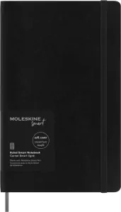 Smart zápisník Moleskine měkký linkovaný černý L