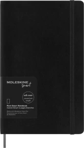 Smart zápisník Moleskine měkký čistý černý L