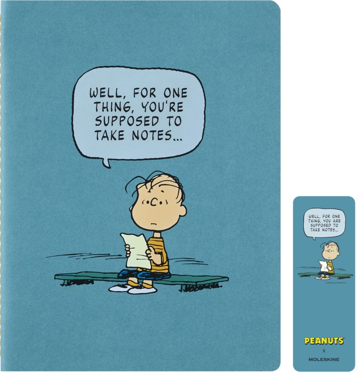 Snoopy sešit Moleskine Cahier 1 ks linkovaný XL