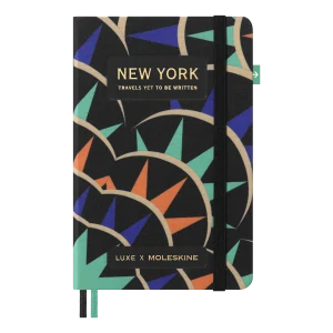 Zápisník Moleskine LUXE New York čistý/linkovaný tvrdý S