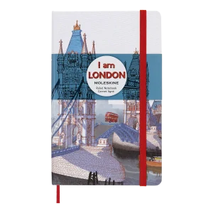 I am London zápisník Moleskine linkovaný tvrdý L