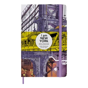 I am New York zápisník Moleskine linkovaný tvrdý L