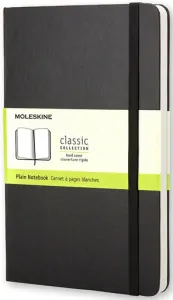 Zápisník Moleskine tvrdý čistý černý S