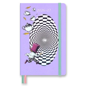 18měsíční týdenní diář Moleskine 2026-2027 Alice in Wonderland L