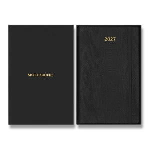 Precious & Ethical Vegea plánovácí zápisník Moleskine 2027 měkký černý L v dárkové krabici