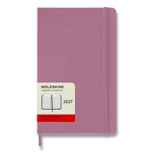 Diář MOLESKINE 2027 CP denní tvrdý růžový L
