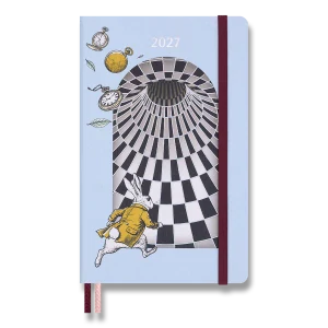 Diář MOLESKINE 2027 denní tvrdý Alice In Wonderland L