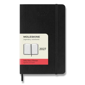 Diář Moleskine 2027 denní měkký černý S