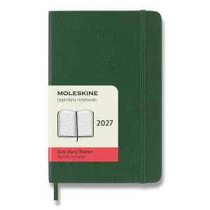 Diář Moleskine 2027 denní měkký zelený S