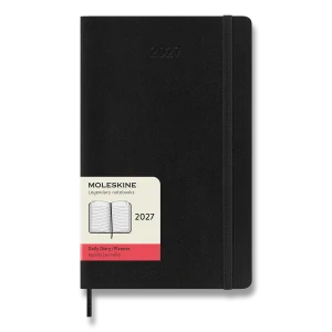 Diář Moleskine 2027 denní měkký černý L