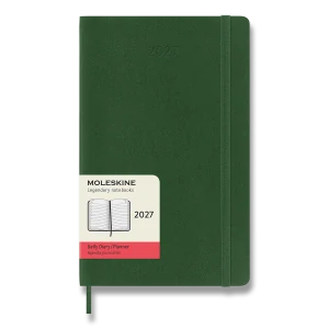 Diář Moleskine 2027 denní měkký zelený L