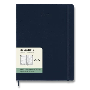 Plánovací zápisník Moleskine 2027 tvrdý modrý XL