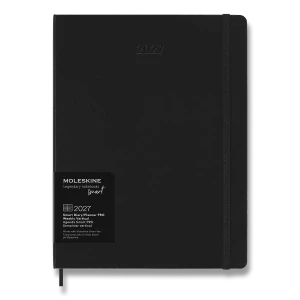 Smart plánovací zápisník Moleskine PRO 2027 tvrdý černý XL
