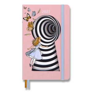 Diář MOLESKINE 2027 týdenní tvrdý Alice In Wonderland L
