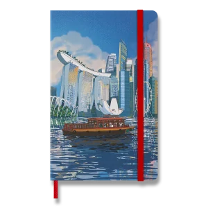 I Am Singapore zápisník Moleskine linkovaný tvrdý L