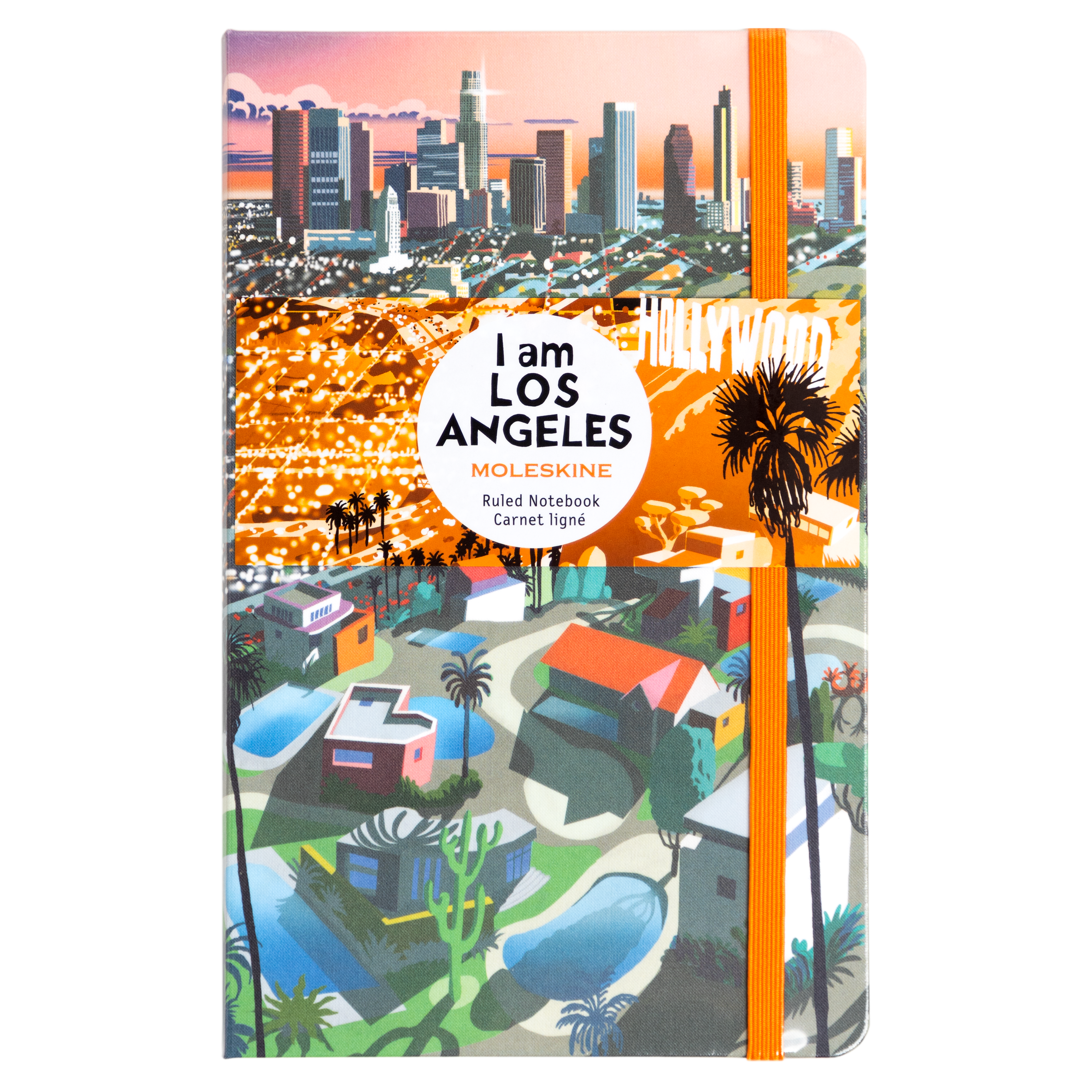 I am Los Angeles zápisník Moleskine linkovaný tvrdý L