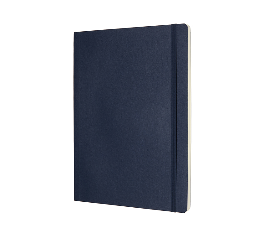 Zápisník Moleskine měkký čistý modrý XL