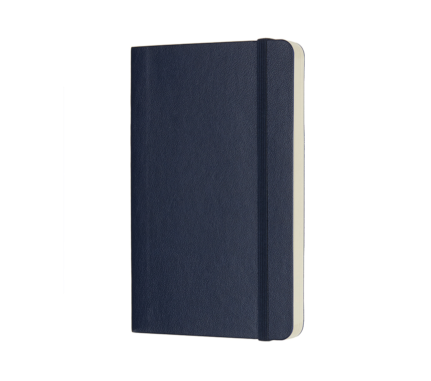 Zápisník Moleskine měkký čistý modrý S