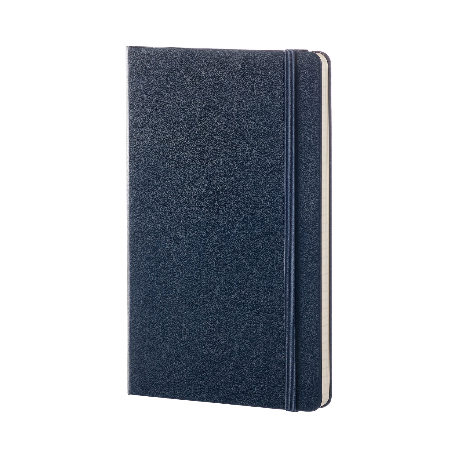 Zápisník Moleskine tvrdý čtverečkovaný modrý L