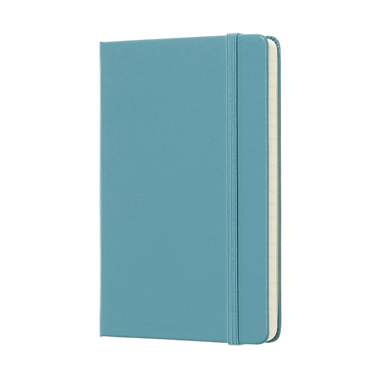 Zápisník Moleskine tvrdý linkovaný modrozelený S 
