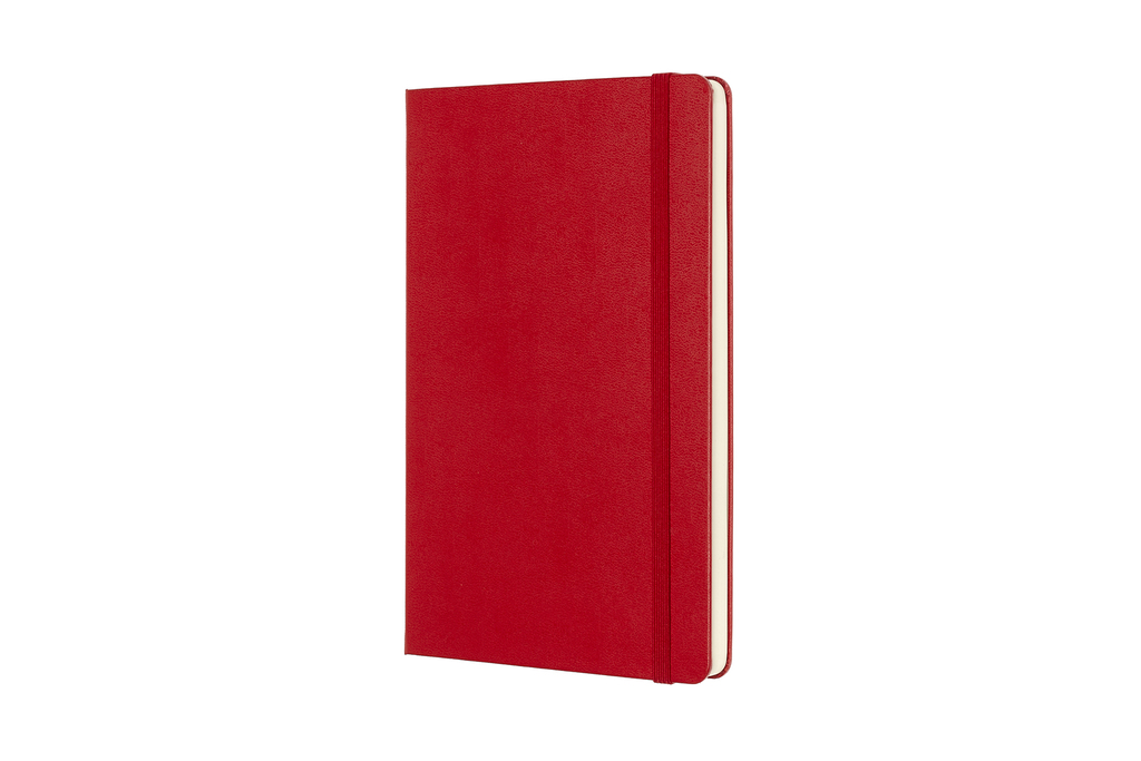 Zápisník Moleskine tvrdý čistý červený L