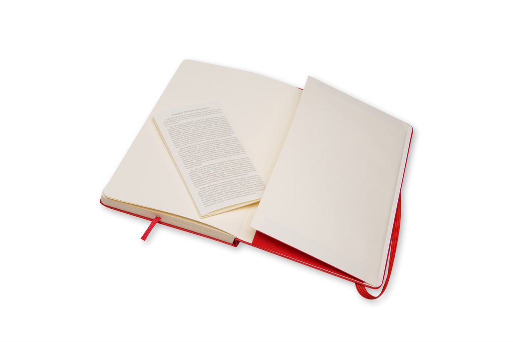 Skicář Moleskine tvrdý červený L