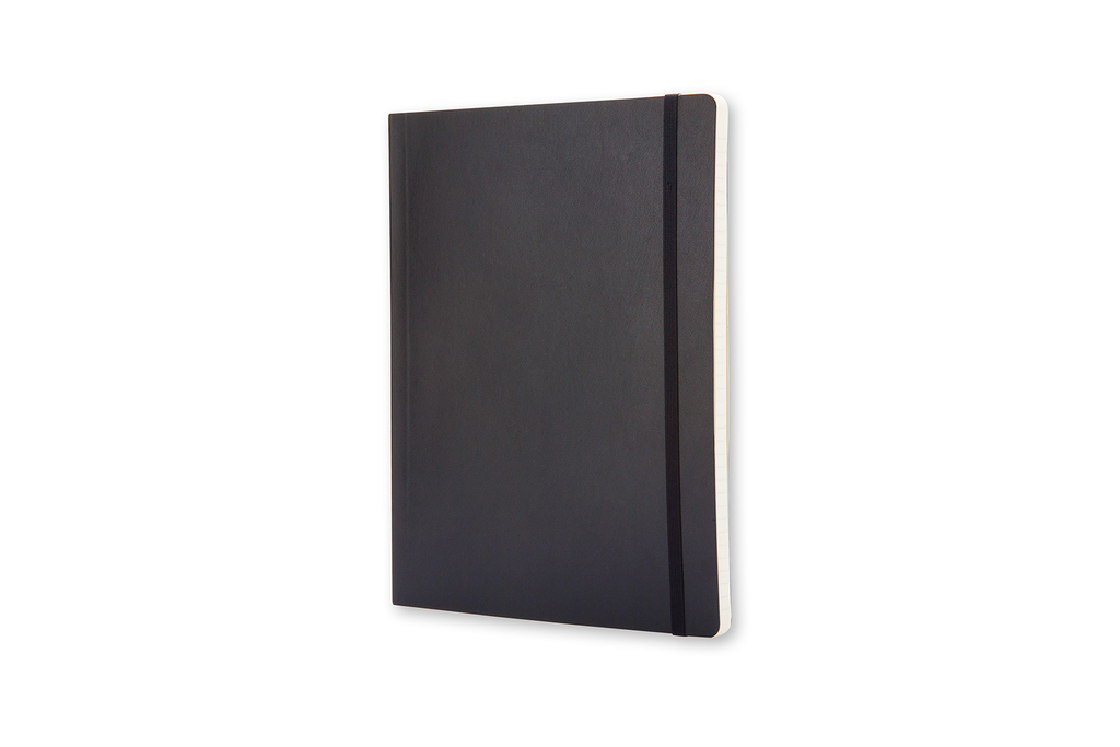 Zápisník Moleskine měkký linkovaný černý XL