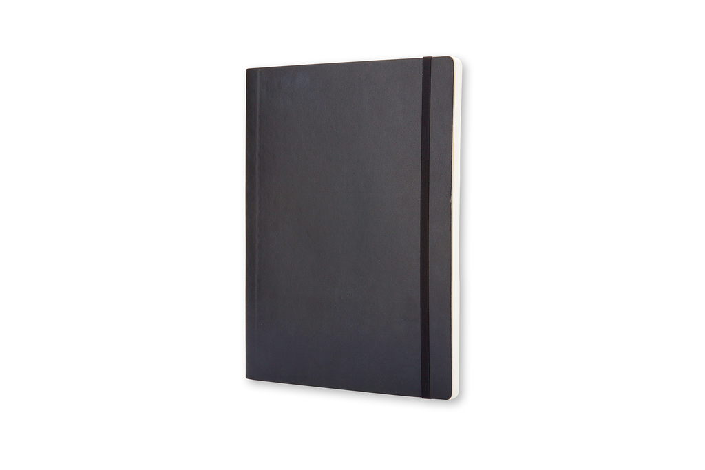 Zápisník Moleskine měkký čtverečkovaný černý XL