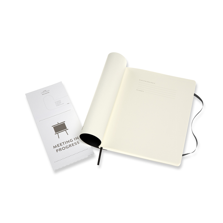 Professional diář-zápisník Moleskine měkký černý XL