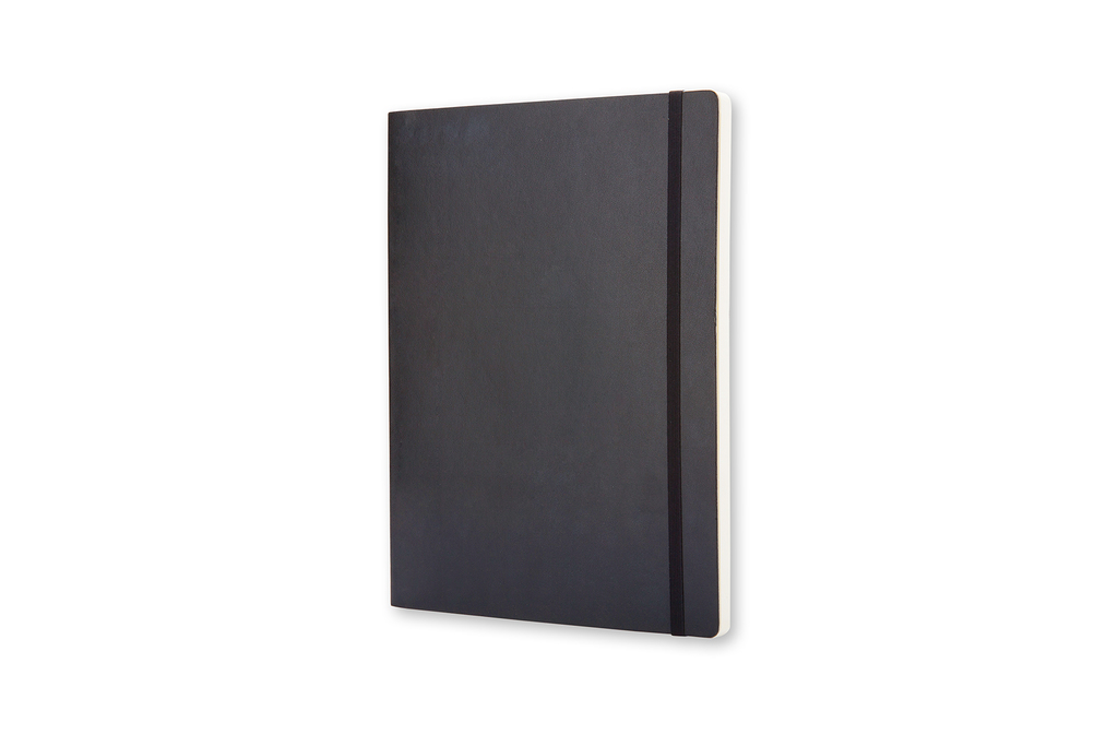 Zápisník Moleskine měkký čistý černý XL