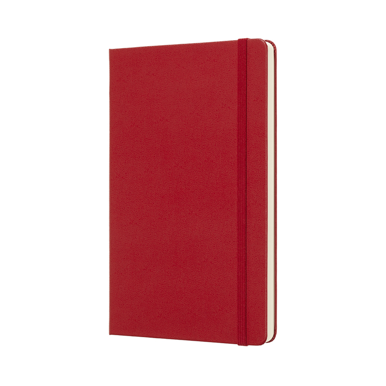 Zápisník Moleskine tvrdý tečkovaný červený L