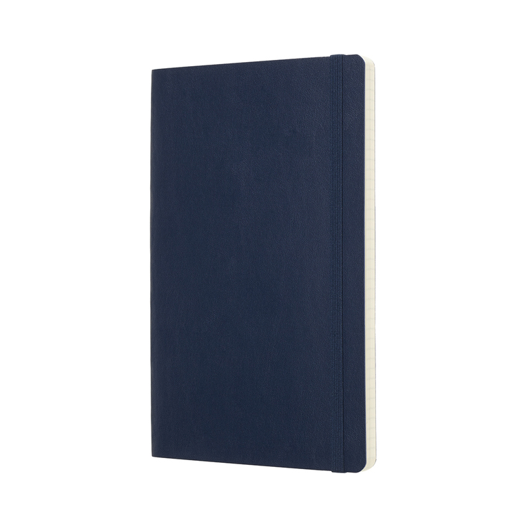 Zápisník Moleskine měkký čtverečkovaný modrý L