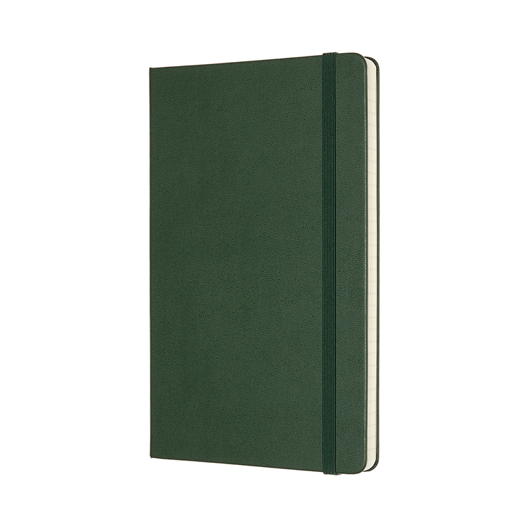 Zápisník Moleskine tvrdý linkovaný zelený L