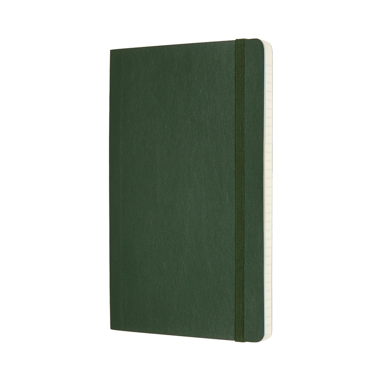 Zápisník Moleskine měkký linkovaný zelený L
